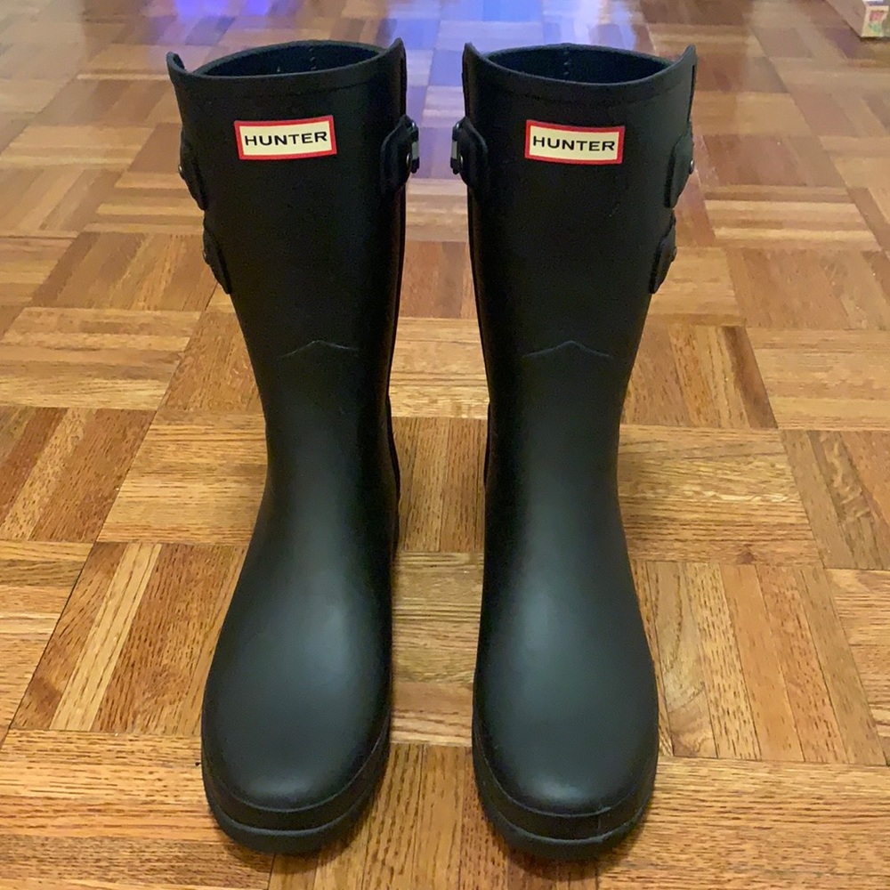 Hunter Short Back Adjustable Waterproof Boots